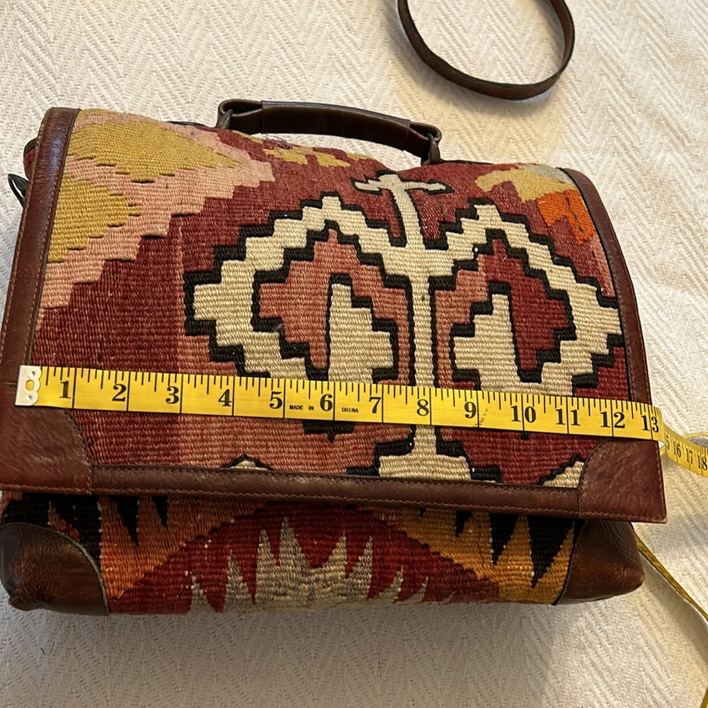 VIntage Boho UnisexTapestry One of a Kind Messenger Bag Satchel made in Turkey - Picture 3 of 10